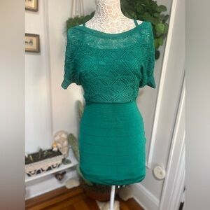 Arden B Teal Mini bodycon Dress green Small